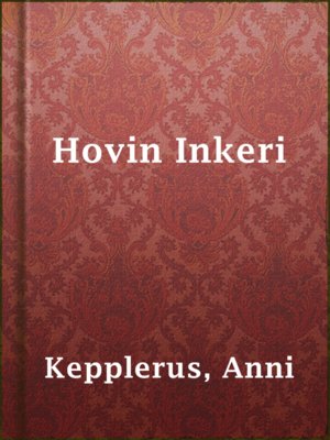 cover image of Hovin Inkeri